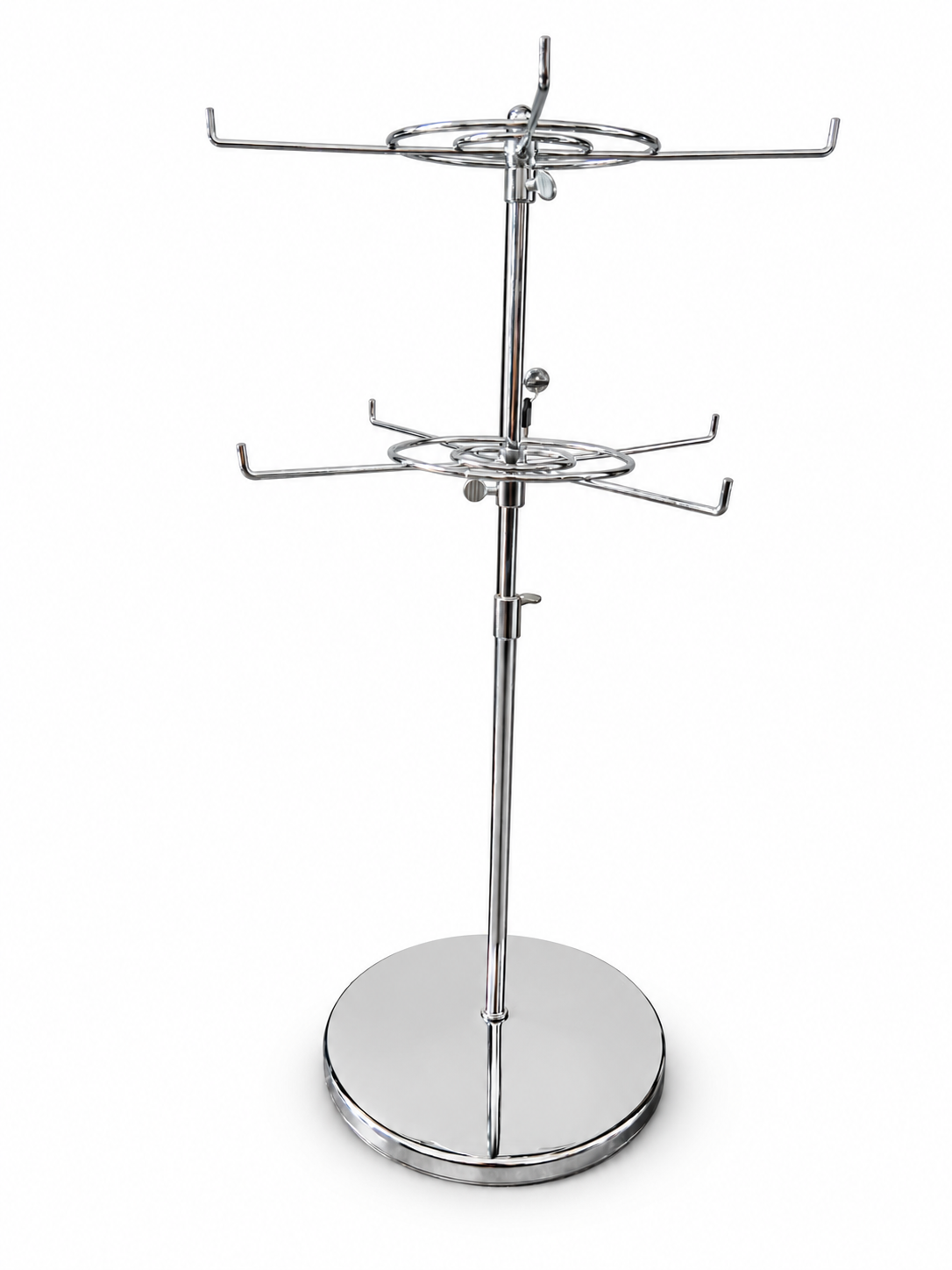 Custom 4-arm spinner display rack, alternate view。